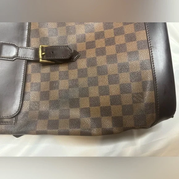 Louis Vuitton Damier Ebene Coated Canvas Soho Backpack
